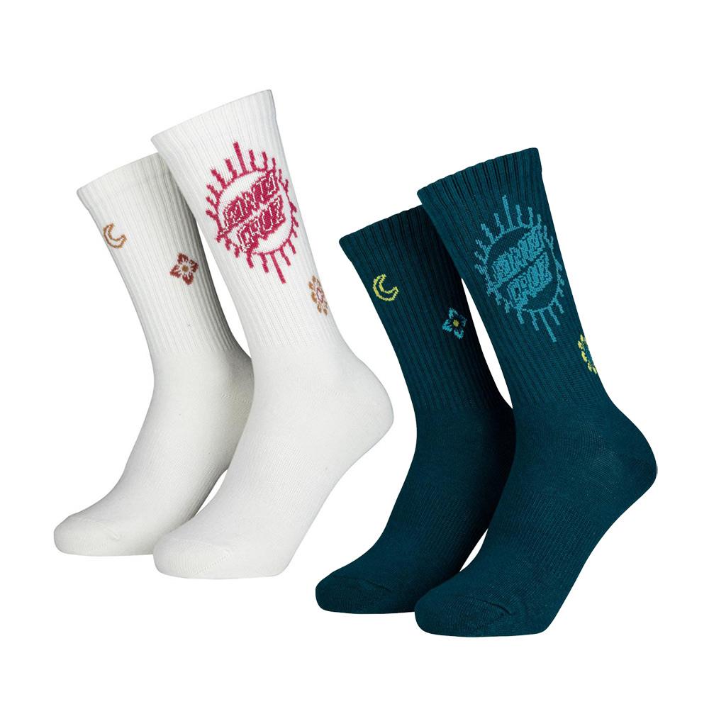  Santa Cruz Womens Scatter Socks 2-Pack - Assorted - UK 4-7 Womens、mySite、merchandisen