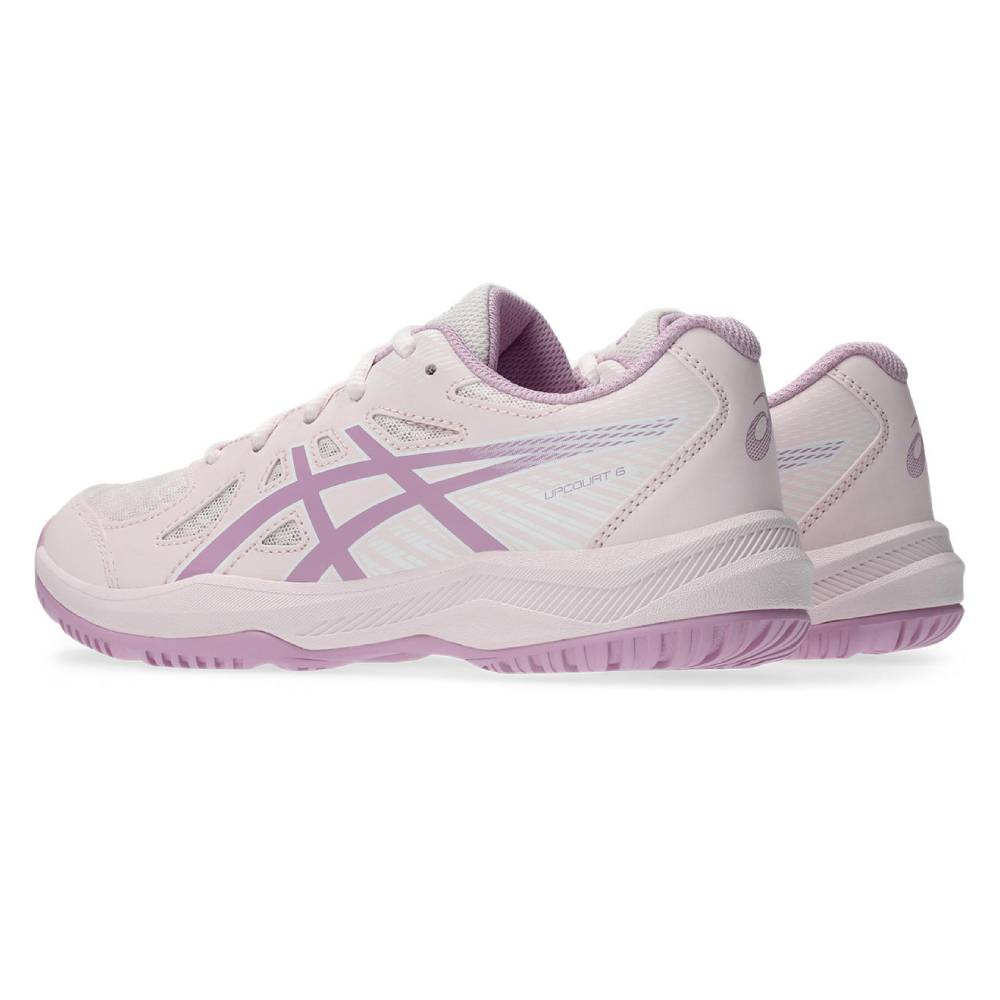Asics Gel Upcourt 6 GS Junior Indoor Court Shoe (Pale Pink/Light Ube)