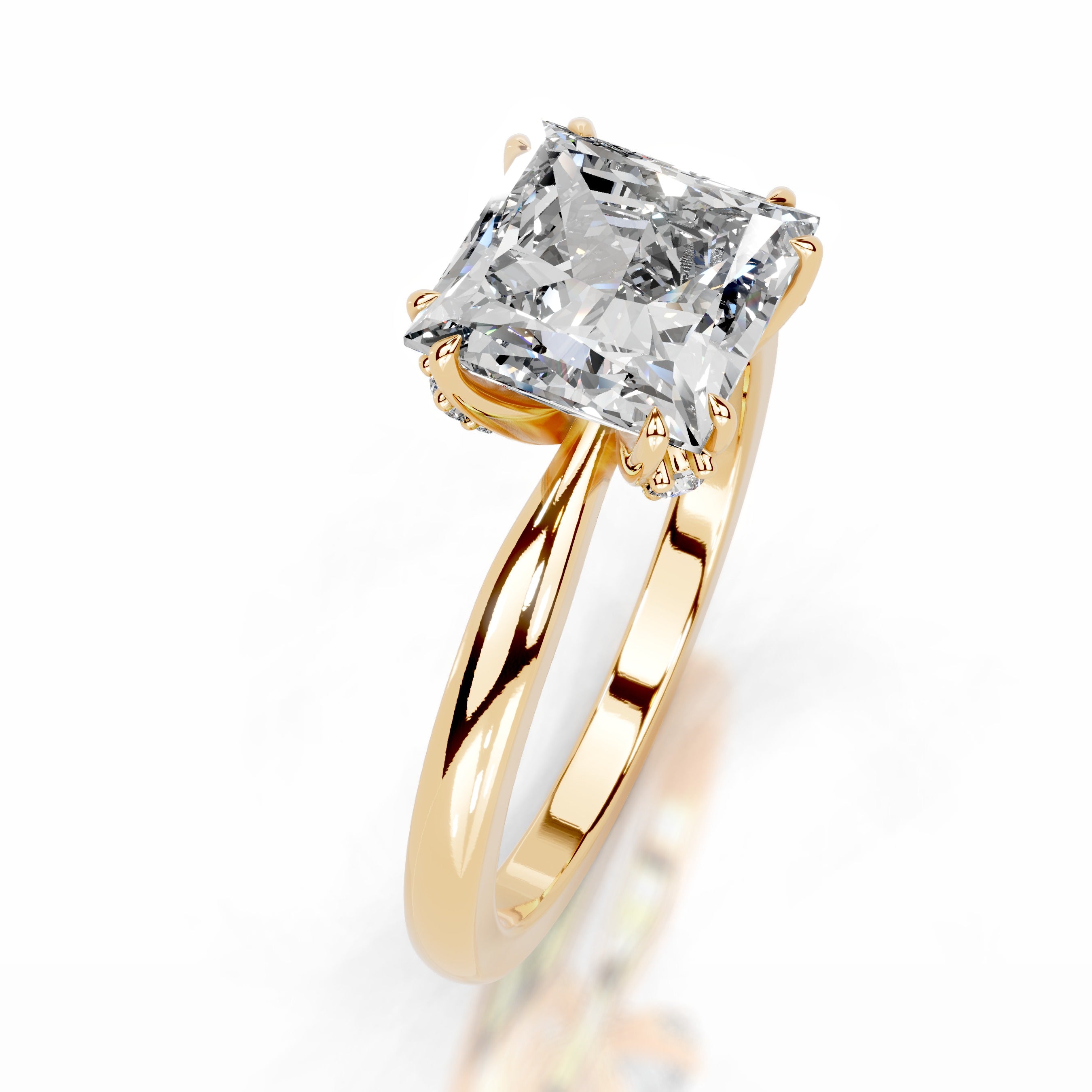 Collerina Diamond Engagement Ring - 18K Yellow Gold、mySite、hinf8tx79