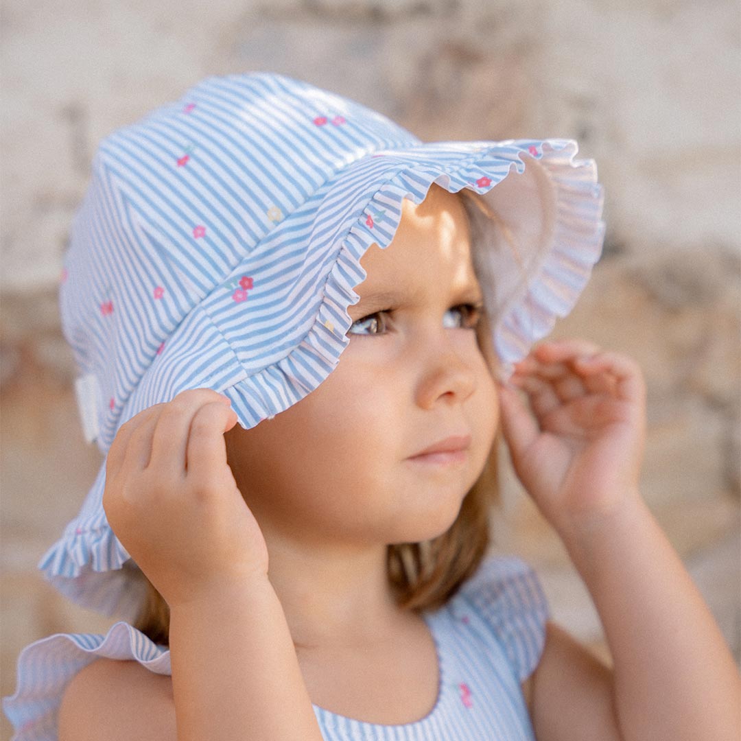  Little Dutch Reversible Hat - Sunny Flowers Blue、mySite、merchandisen