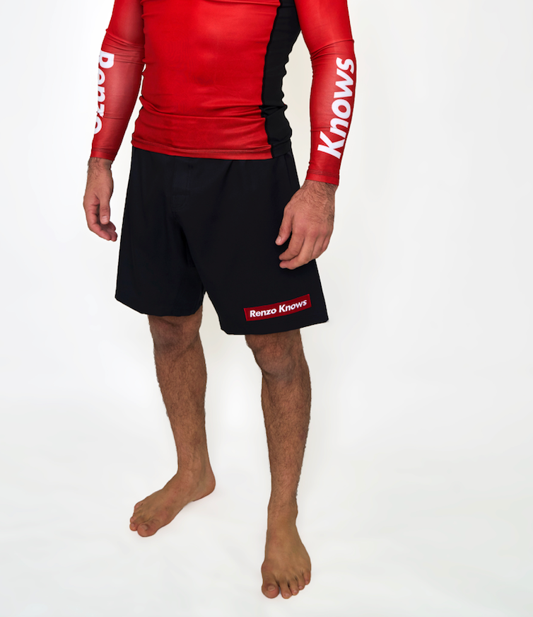 Renzo Gracie Limited Edition Renzo Knows Fight Shorts Black/Red、mySite、gigharbornorthrealestate