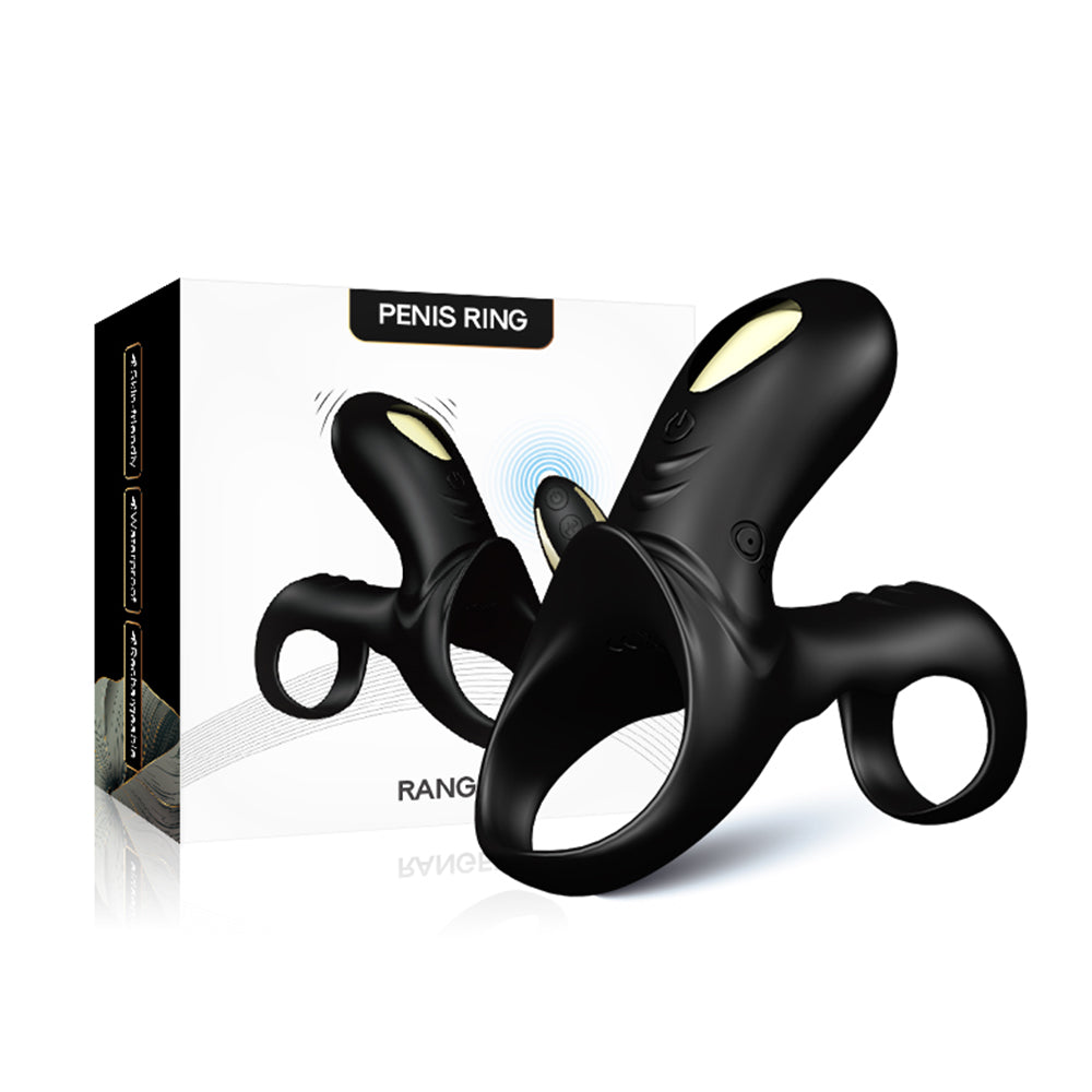 Ranger Silent Double Cock Ring | Vibrating Clit Stim | Remote Control | 9 Speeds | Extra Girth、mySite、bottomscart