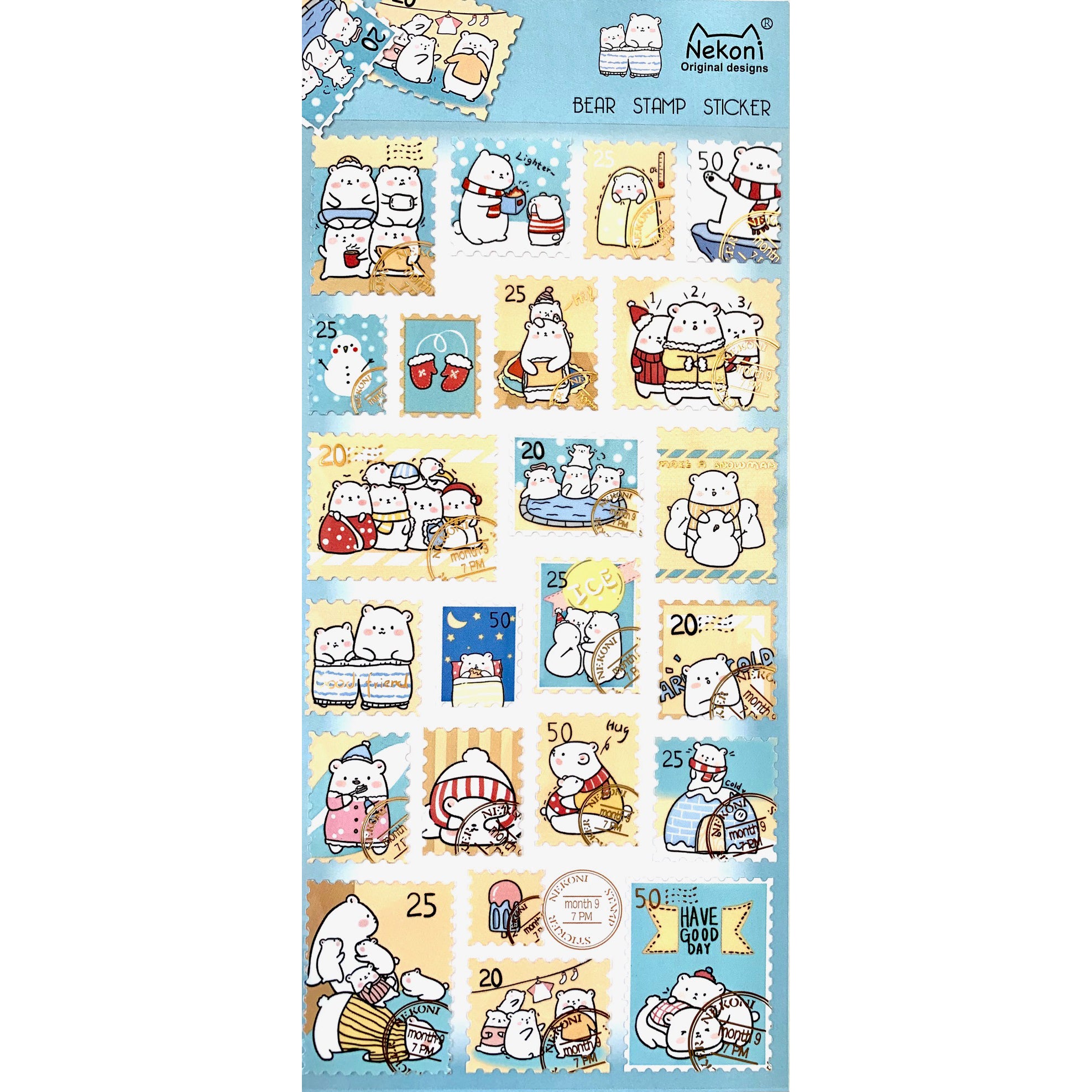  Bear Stamps Stickers、mySite、ghnorth