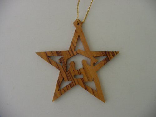  Holy Land Market Olive Wood Bethlehem Star Nativity Manger Kitchen、mySite、elrpsem3k