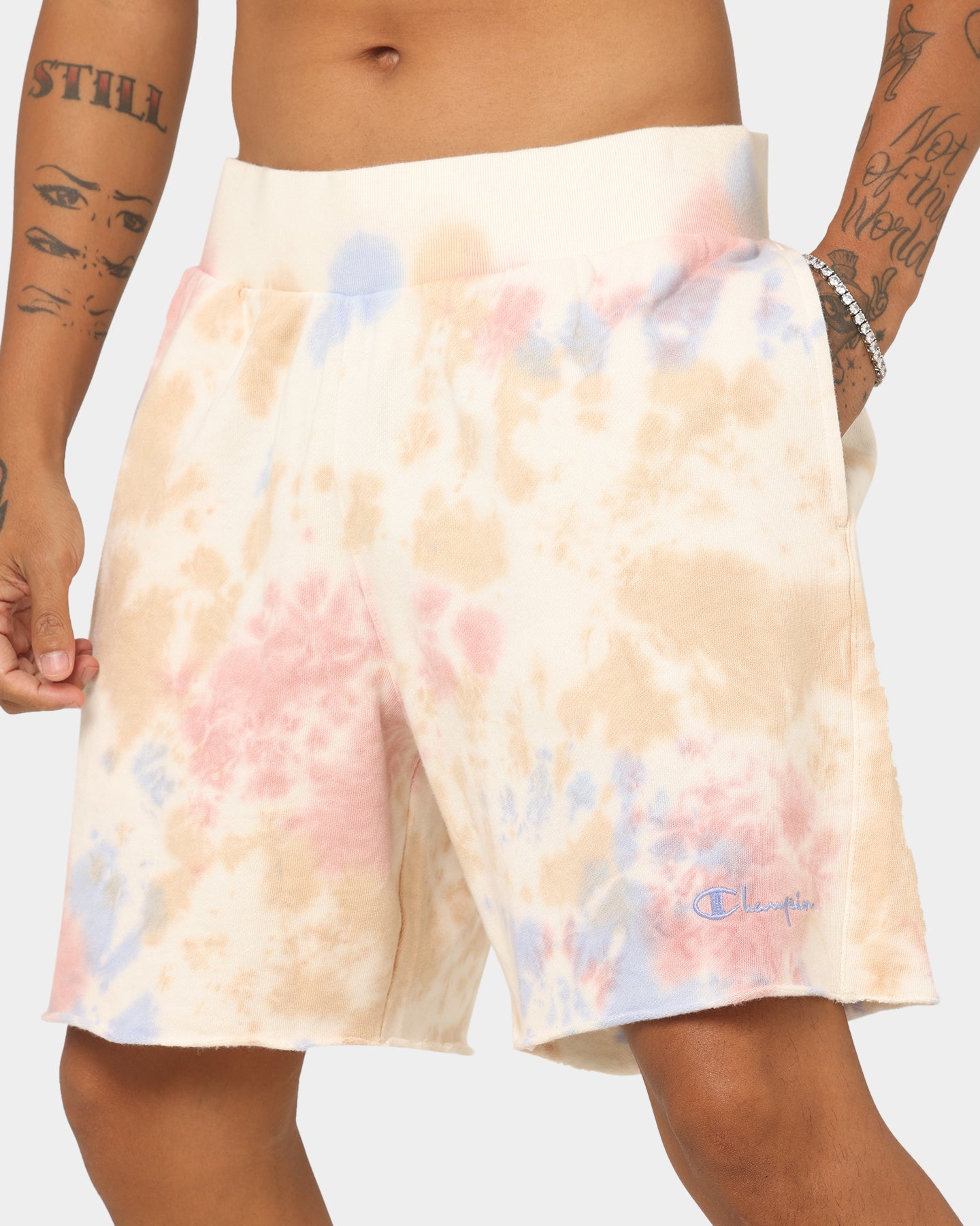 Champion Lightweight Fleece Sun Washed Shorts Pink Beige、mySite、zt4zffjzw