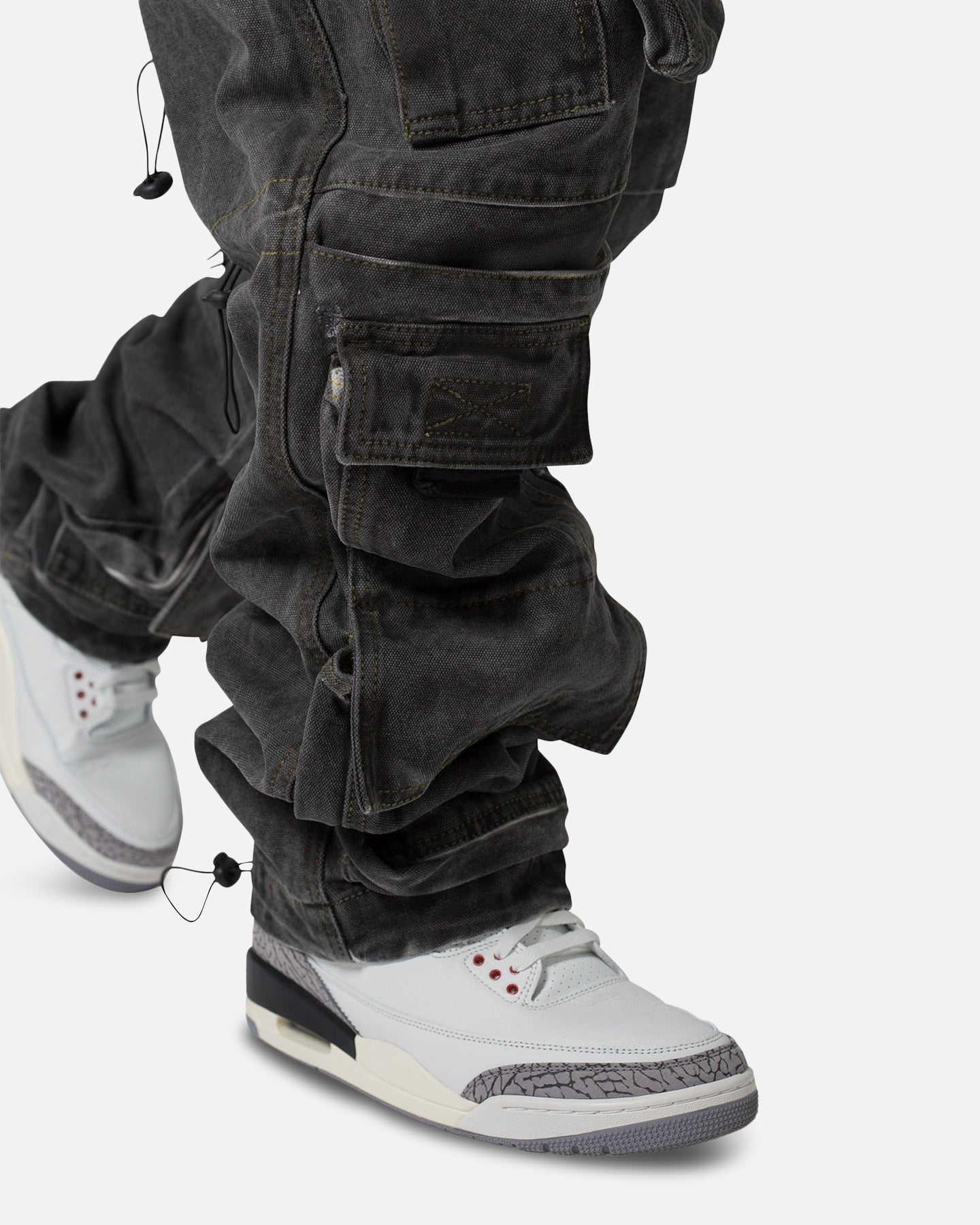 MNML Baggy Skater Cargo Denim Jeans Black、mySite、zt4zffjzw