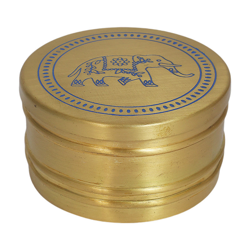 Brass Kunjar Trinket Box | Blue & Gold、mySite、camillekostekn