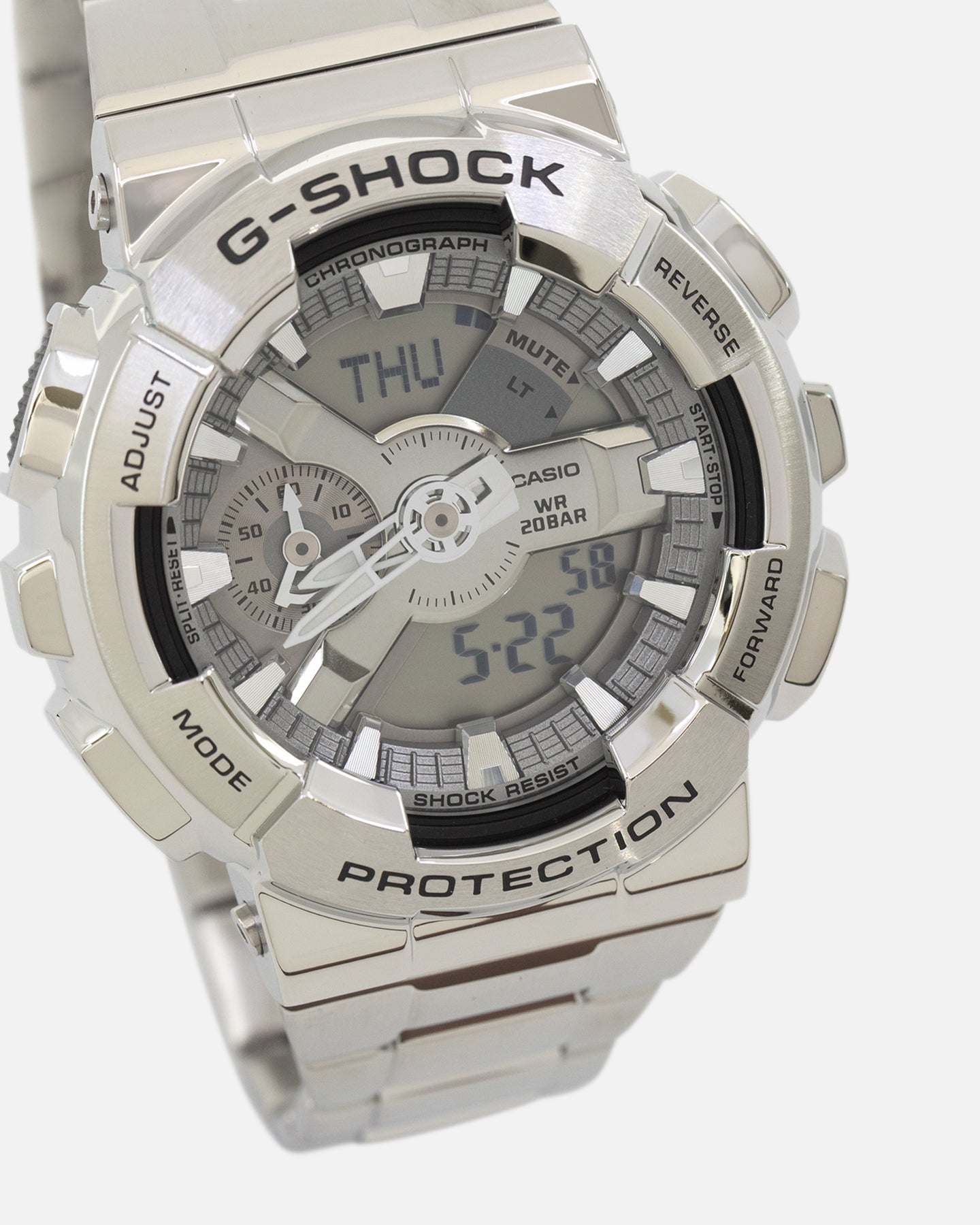 G Shock GM-110D-8ADR Watch Silver、mySite、zt4zffjzw