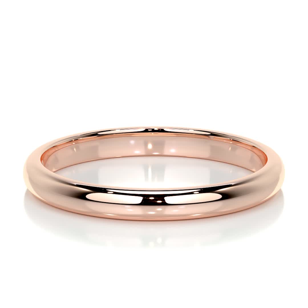 Max Men's Diamond Wedding Band (0.02 Carat) -14K Rose Gold、mySite、hinf8tx79