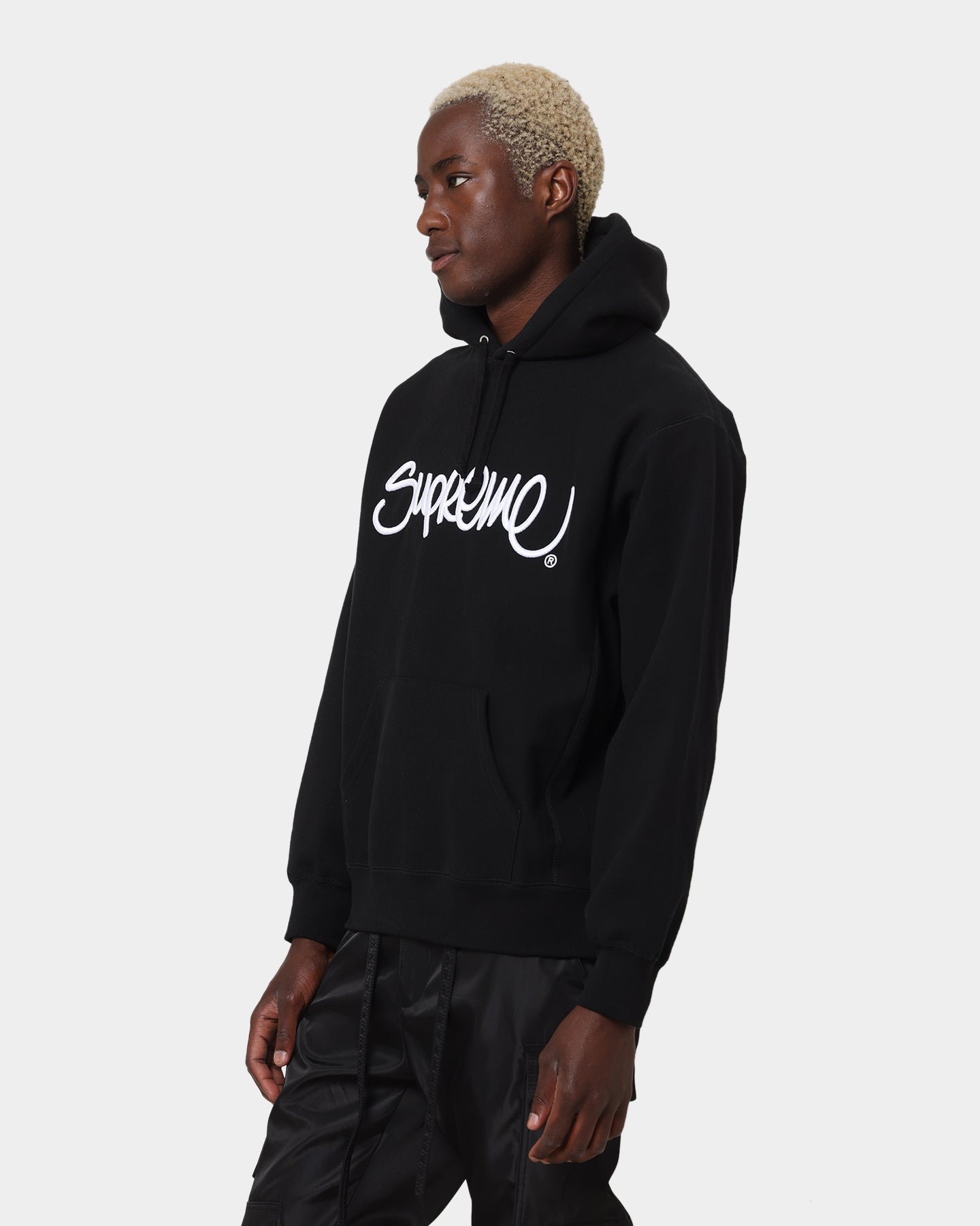 Supreme Raised Handstyle Hoodie Black、mySite、zt4zffjzw