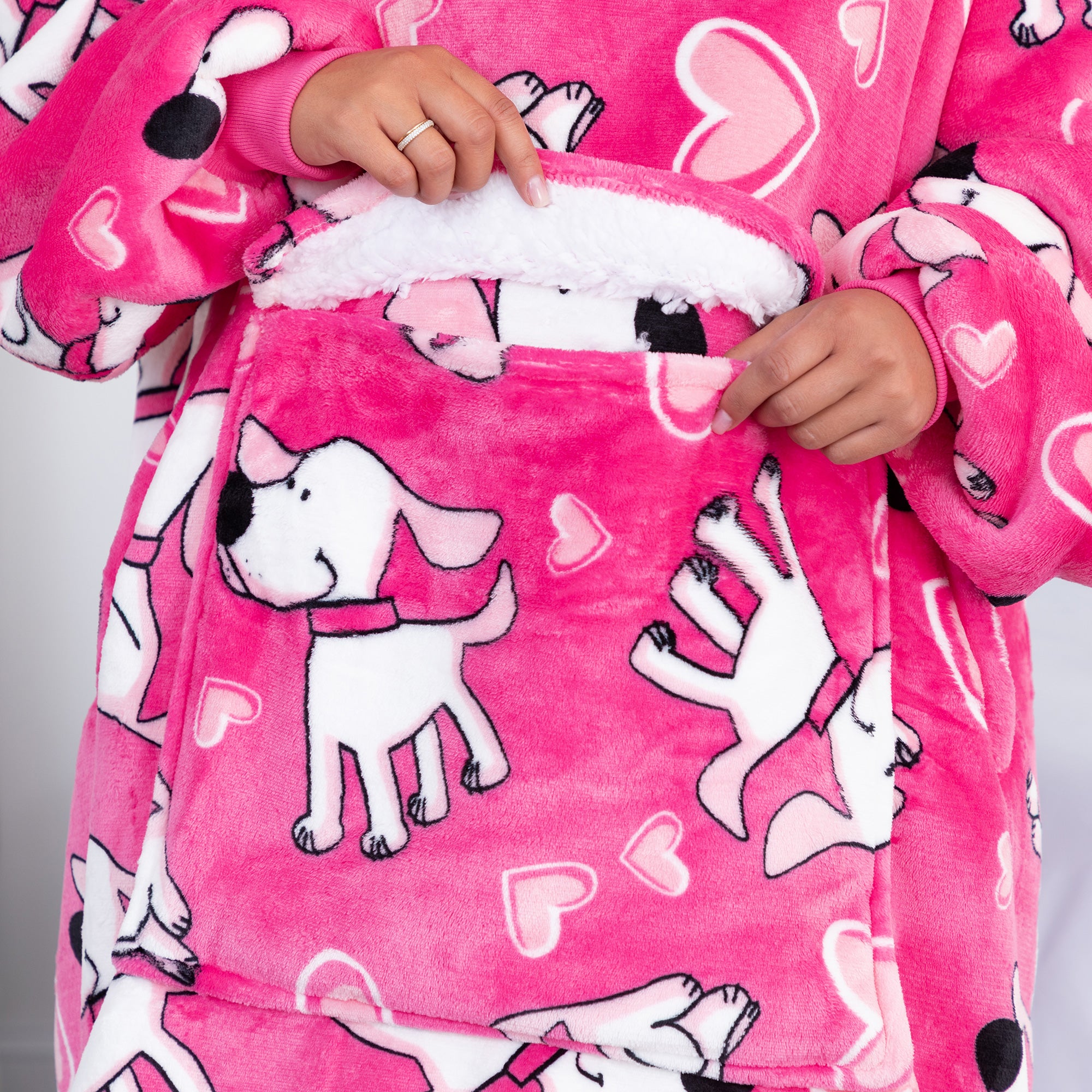 Wearable Pet Pocket Hoodie Blanket、mySite、camillekostekn