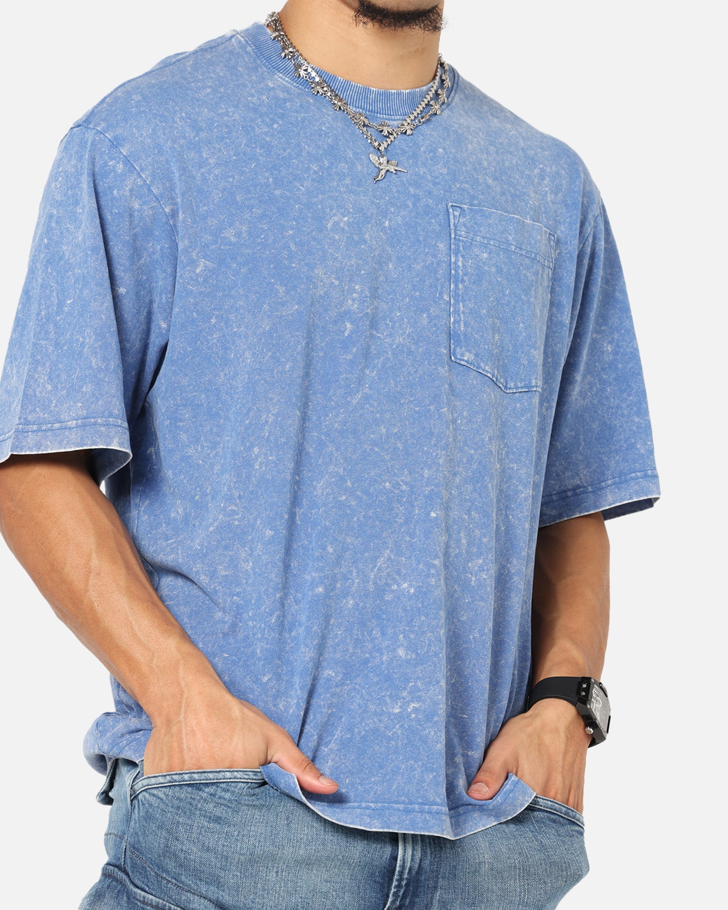 G-Star Acid Wash Boxy T-Shirt Blue、mySite、zt4zffjzw