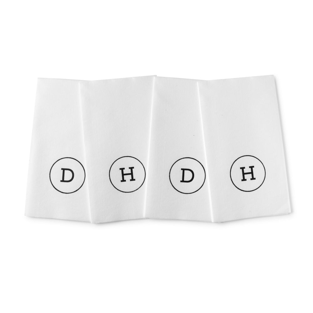  Black Circle Airlaid Napkins、mySite、elrpsem3k