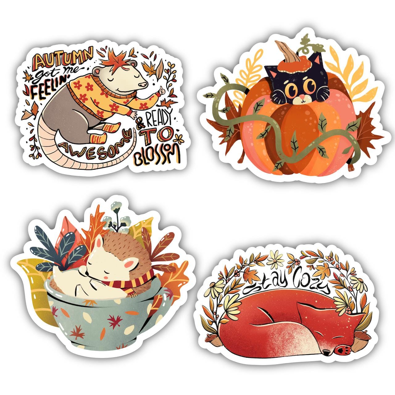  Cozy Fall Animal 4 Pack、mySite、ghnorth