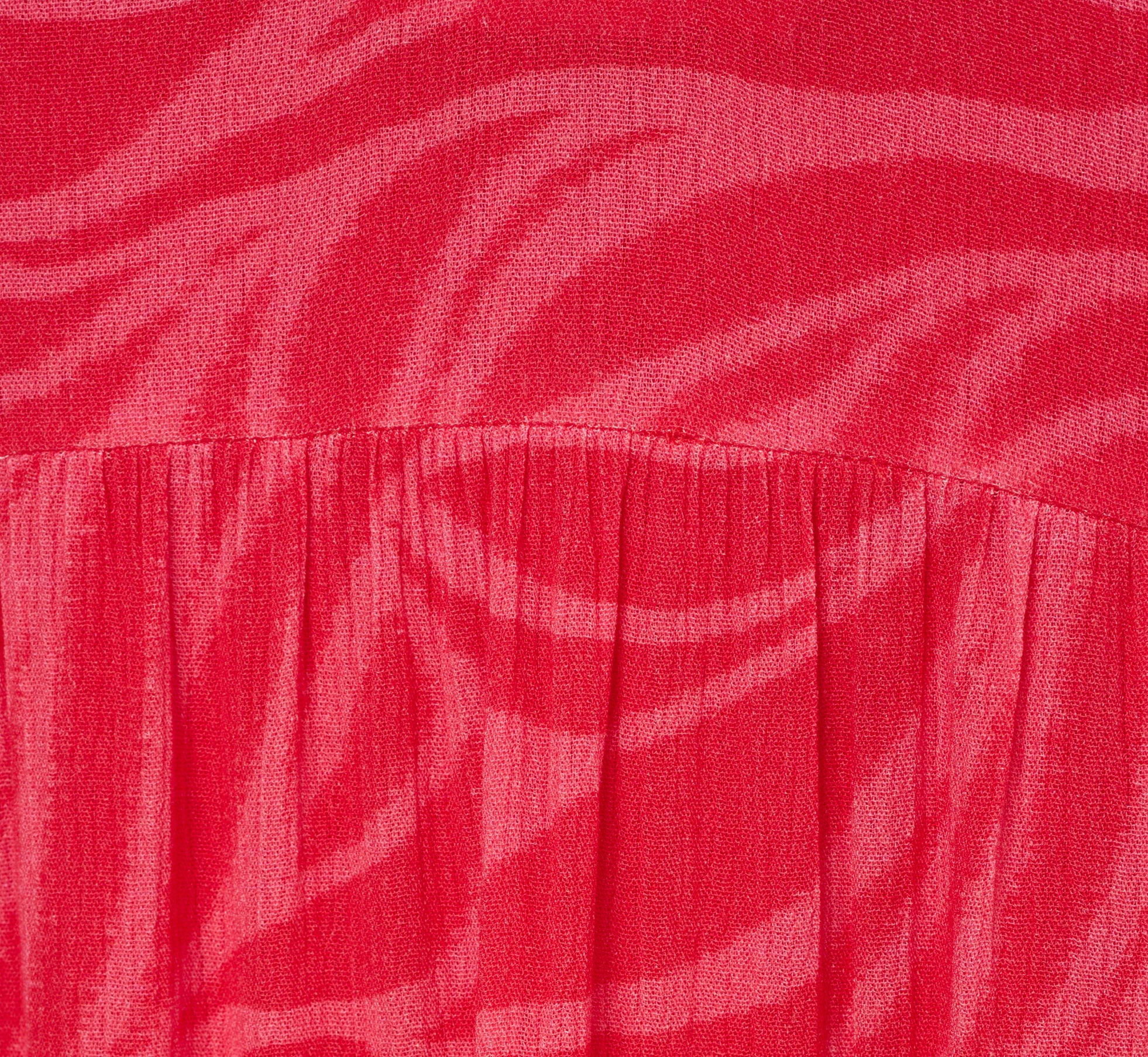 Leaf Print Tiered Shift Dress With Long Bell Sleeves In Pink Multi、mySite、solidvoid