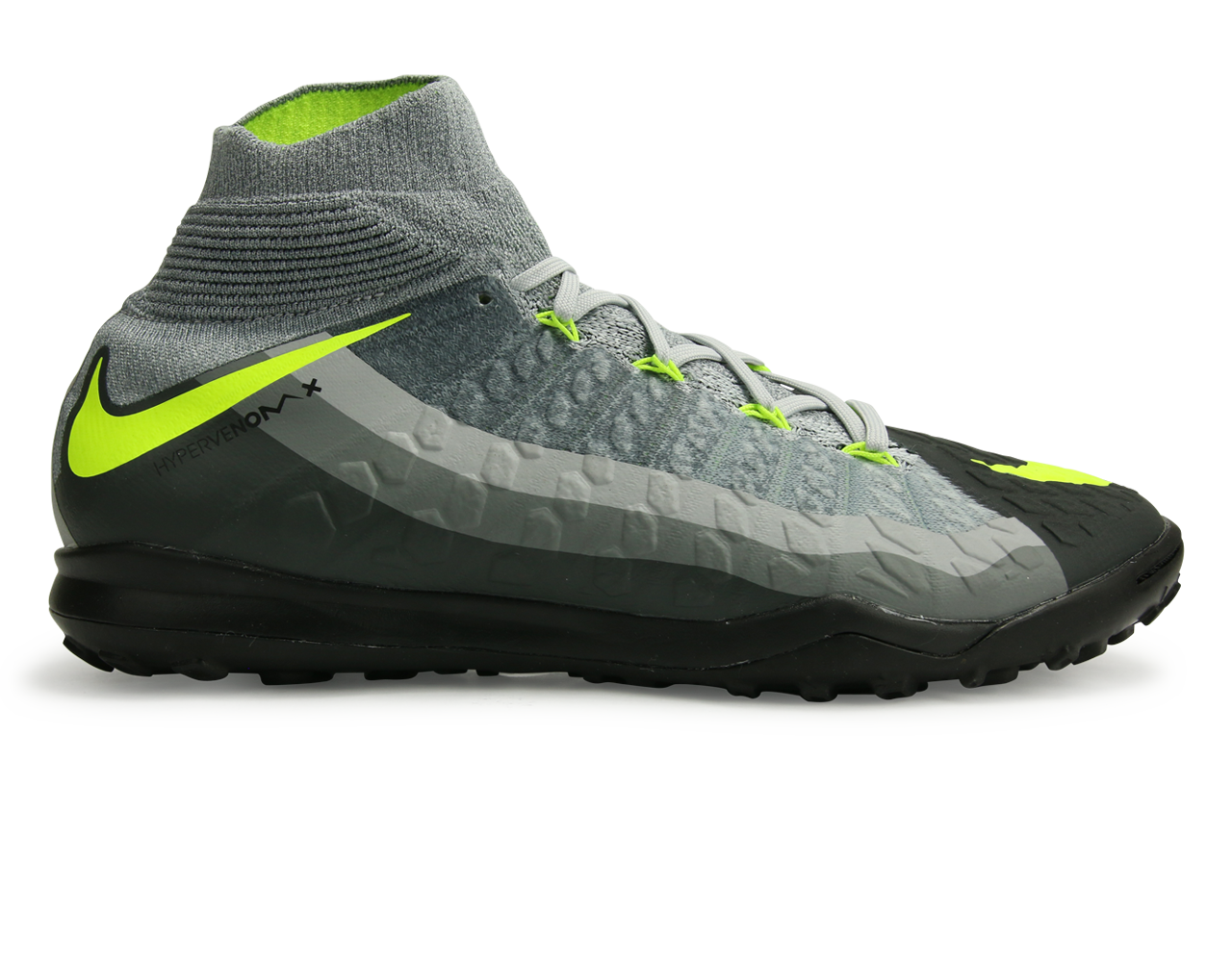 Nike Men's Hypervenom Proximo II Dynamic Fit Turf Soccer Shoes Black/Volt/Dark Grey/Wolf Grey、mySite、noshort