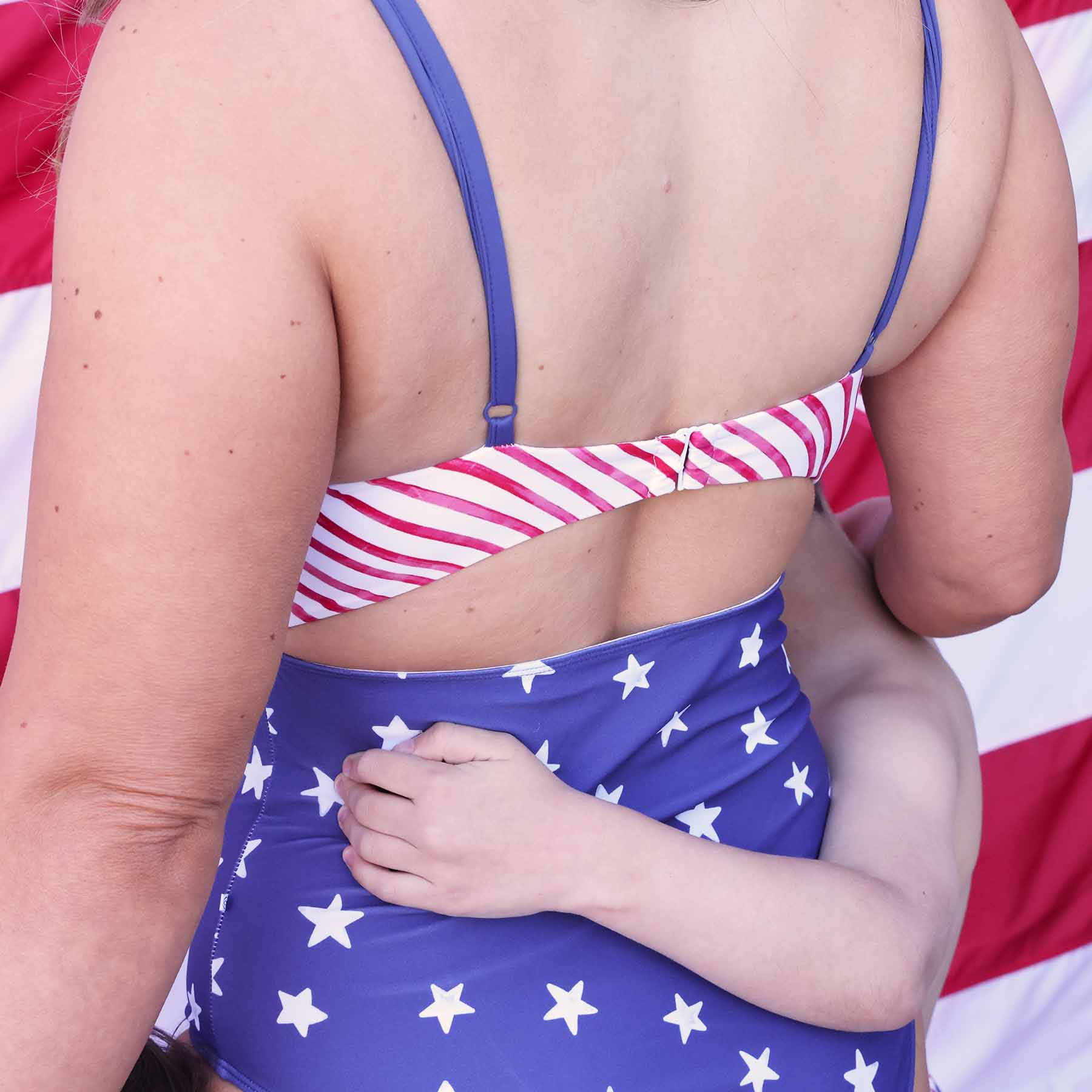  Women's Ruched Cutout One-Piece Swimsuit | Star-Spangled Summer、mySite、layawaytickets