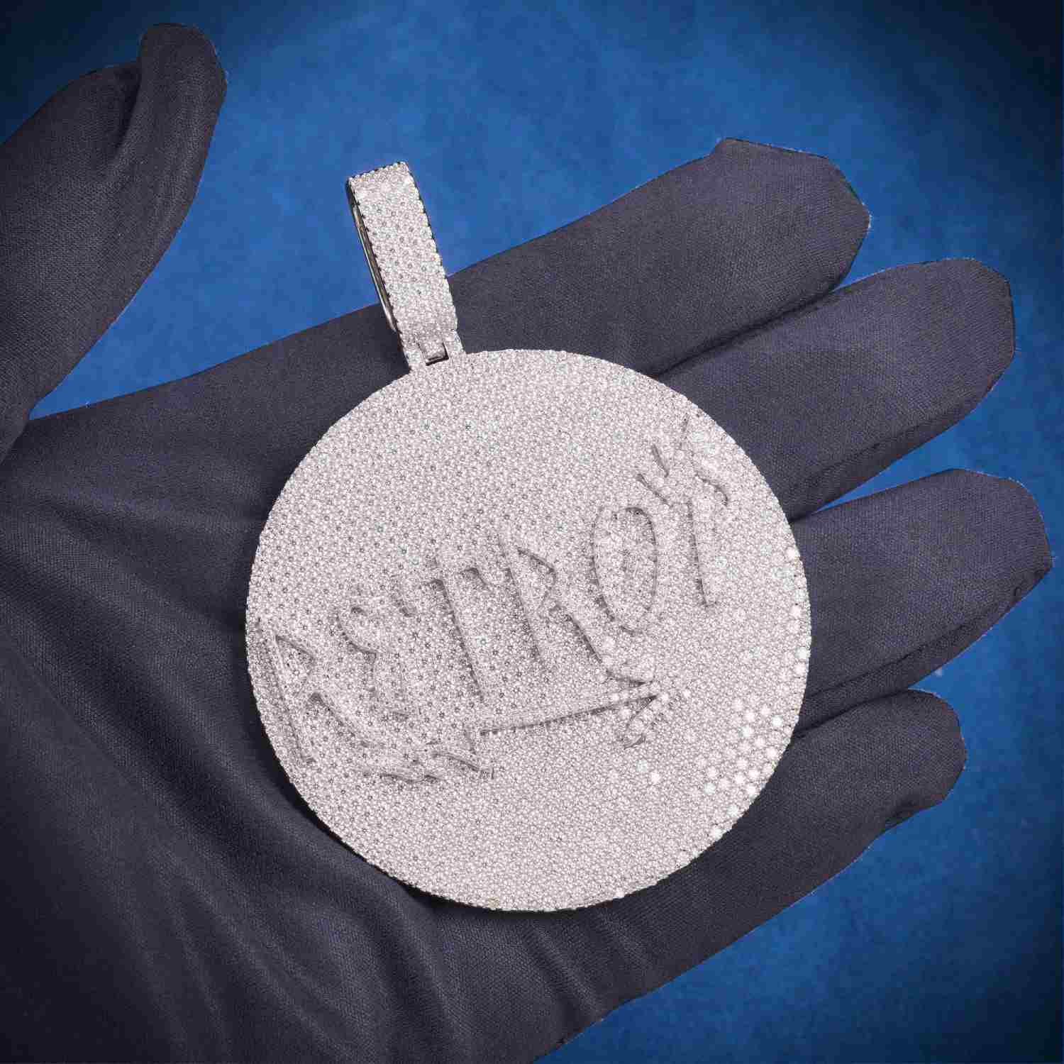 R3TROY Custom Moissanite Pendant 14K Gold、mySite、hinf8tx79