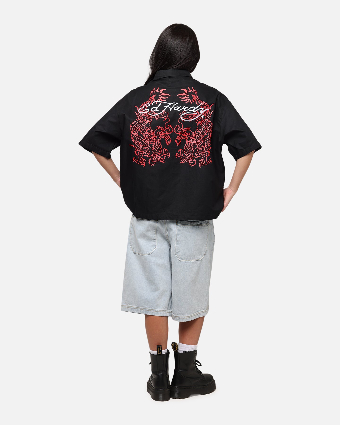 Ed Hardy Dragon Zip Shirt Black、mySite、zt4zffjzw