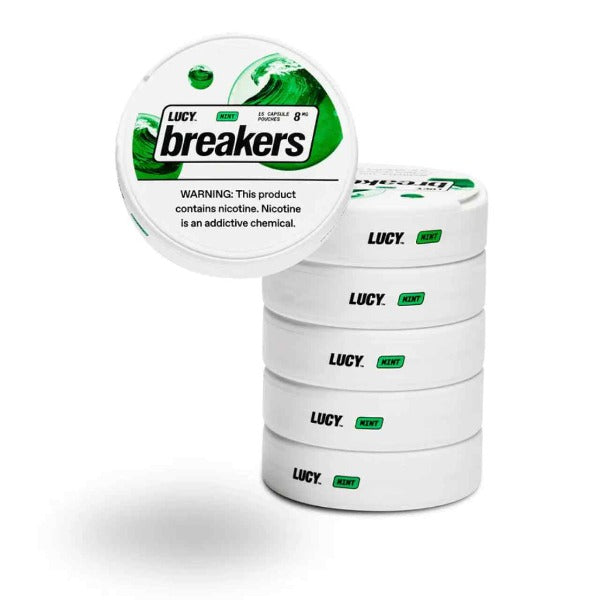 Lucy Breakers Nicotine Capsule Pouches (15ct Can) (5 Can Pack)、mySite、zt4zffjzw