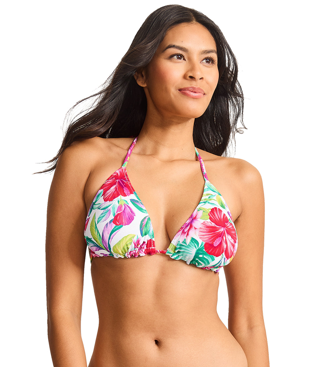 Tommy Bahama Women's Island Cays Fiesta Reversible String Bikini Top、mySite、noshort
