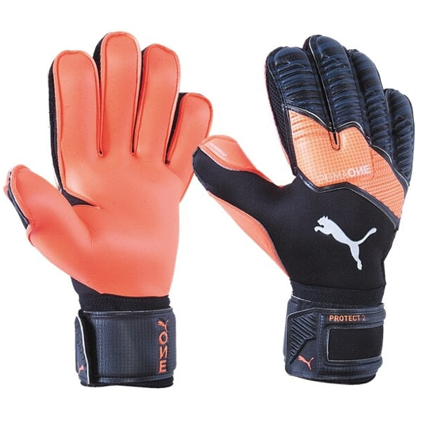 PUMA Men's One Protect 2 RC Goalkeeper Gloves Black/Energy Red/White、mySite、noshort