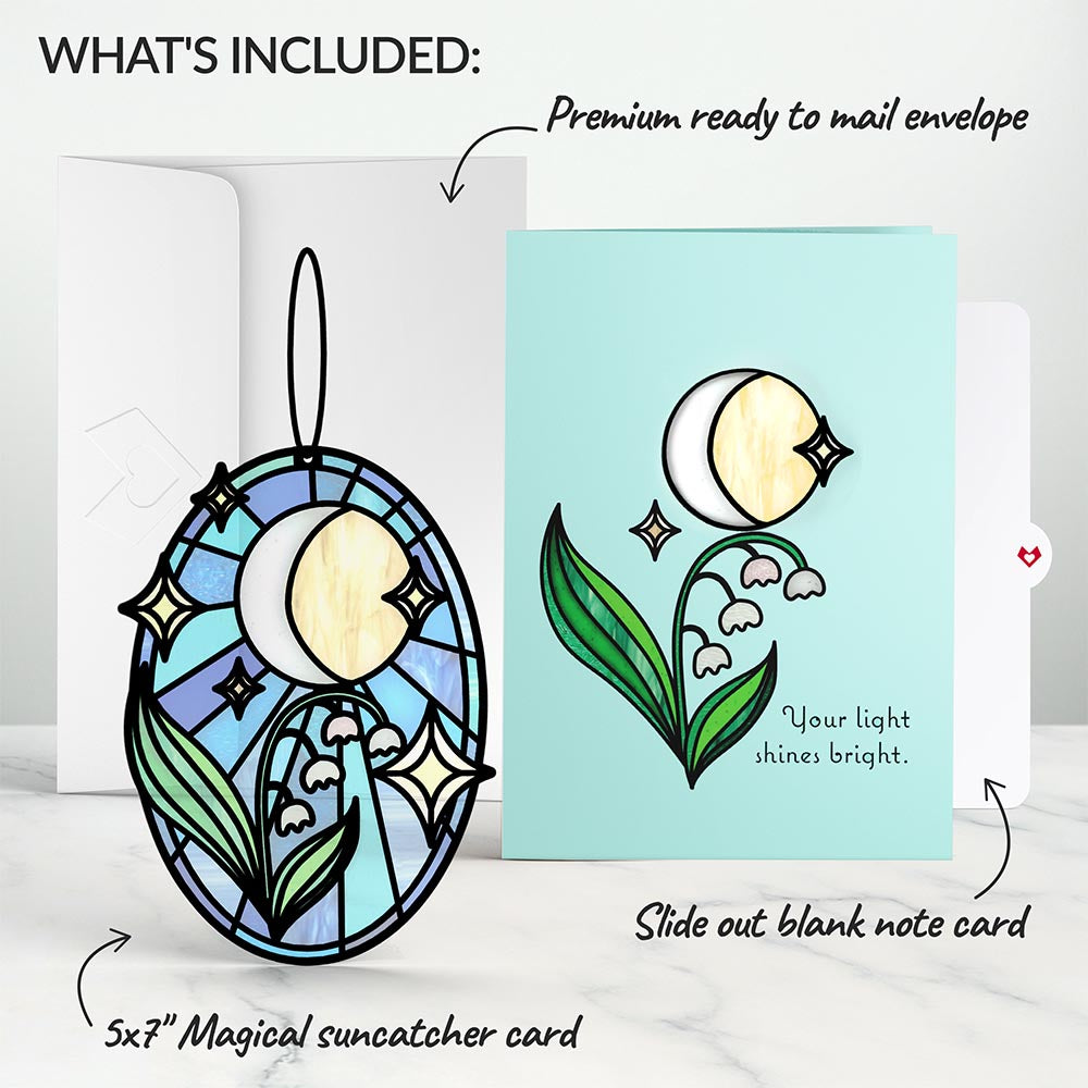 Shine Bright Twilight Bloom Suncatcher Card、mySite、solidvoid
