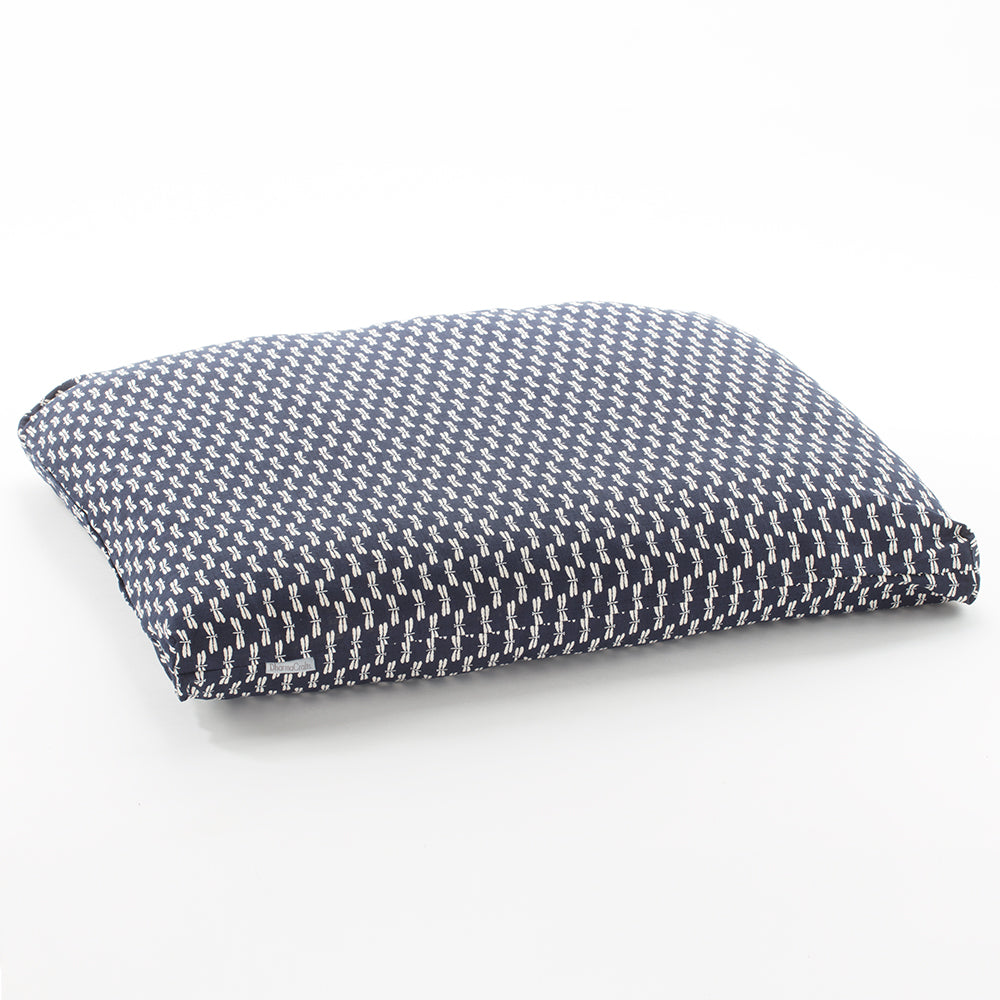 Navy Dragonfly Print Zabuton、mySite、topwebapps
