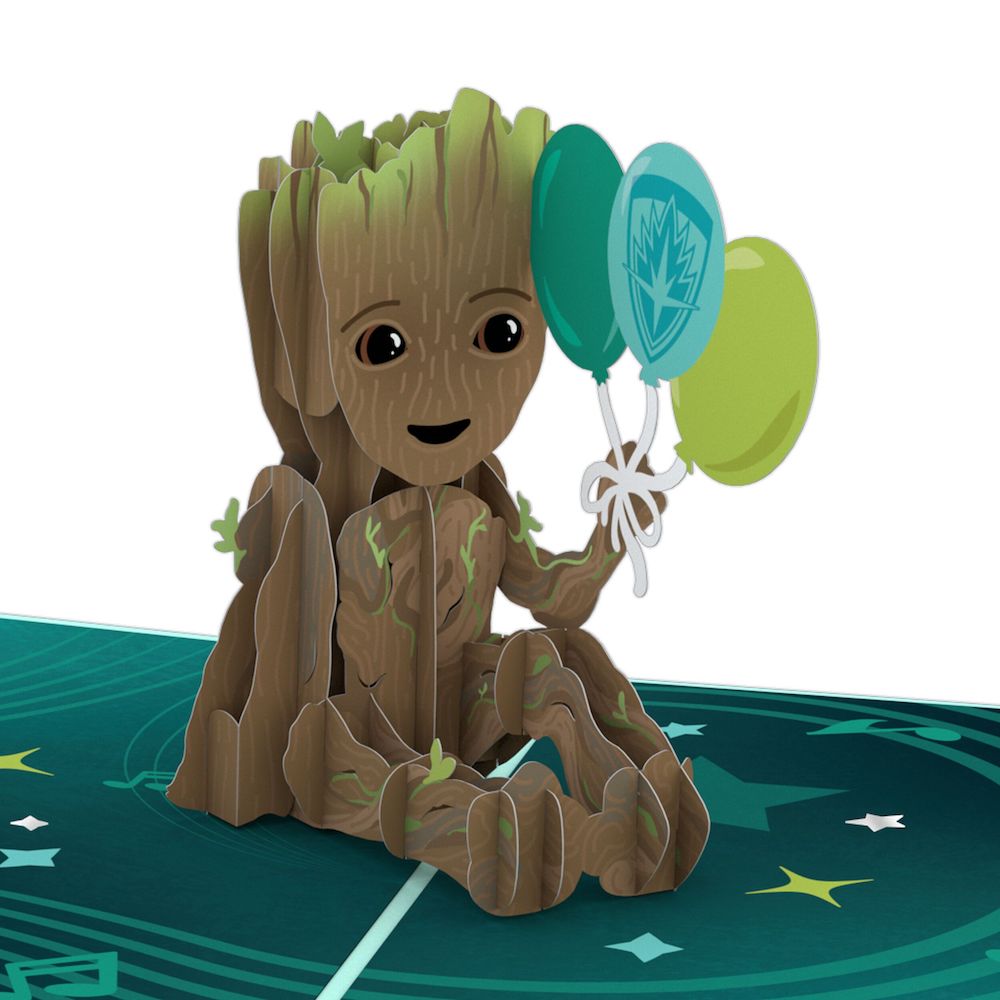 Marvel's Guardians of the Galaxy Groot Birthday Pop-Up Card、mySite、solidvoid