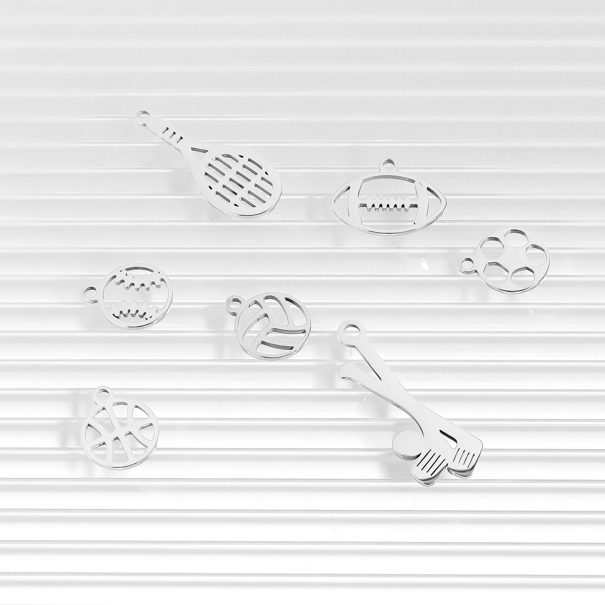 18K Gold PVD Stainless Steel Sports Charm Bundle / BND0060、mySite、dreamappss