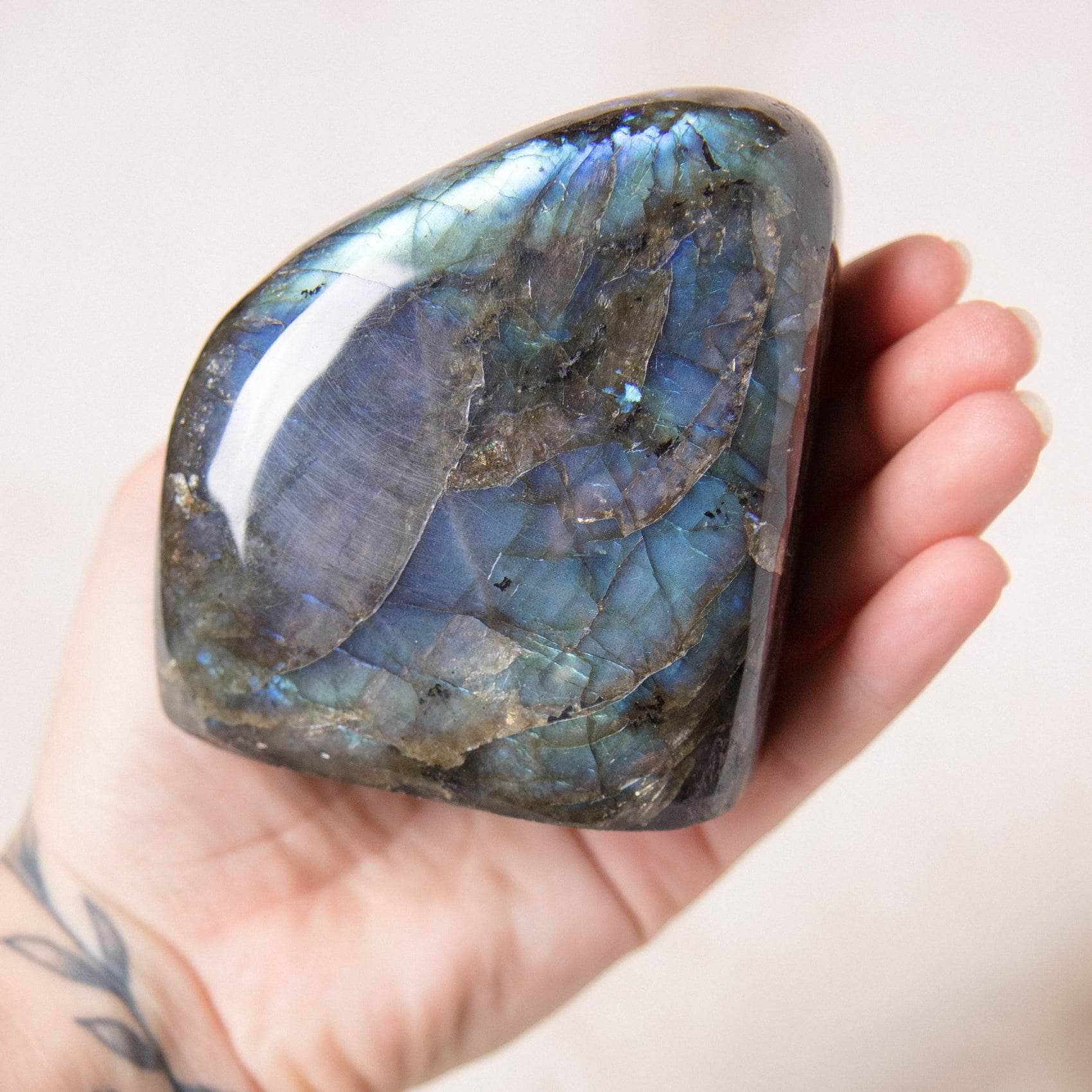 Labradorite Blue Flame Freeform - AAA Premium Quality、mySite、hinf8tx79