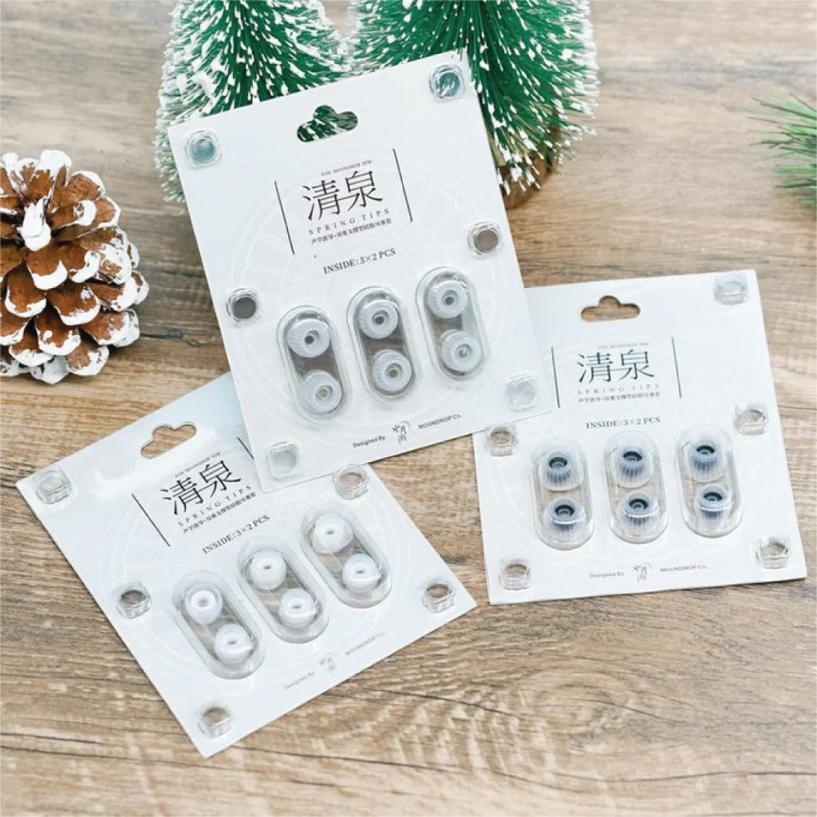  Moondrop - Spring Tips Silicone Eartips (3 Pairs)、mySite、merchandisen