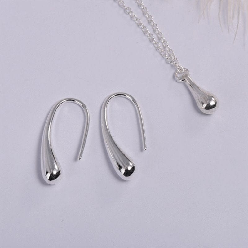 Teardrop Italian Sterling Silver Jewelry Set, Most Popular Jewelry Set Created、mySite、g9winljtr