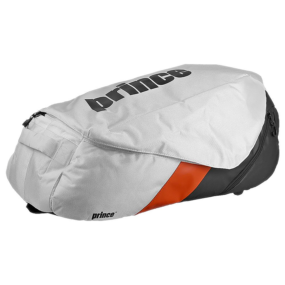 Prince Tour Evo 12 Pack Racquet Bag (White, Black, Orange)