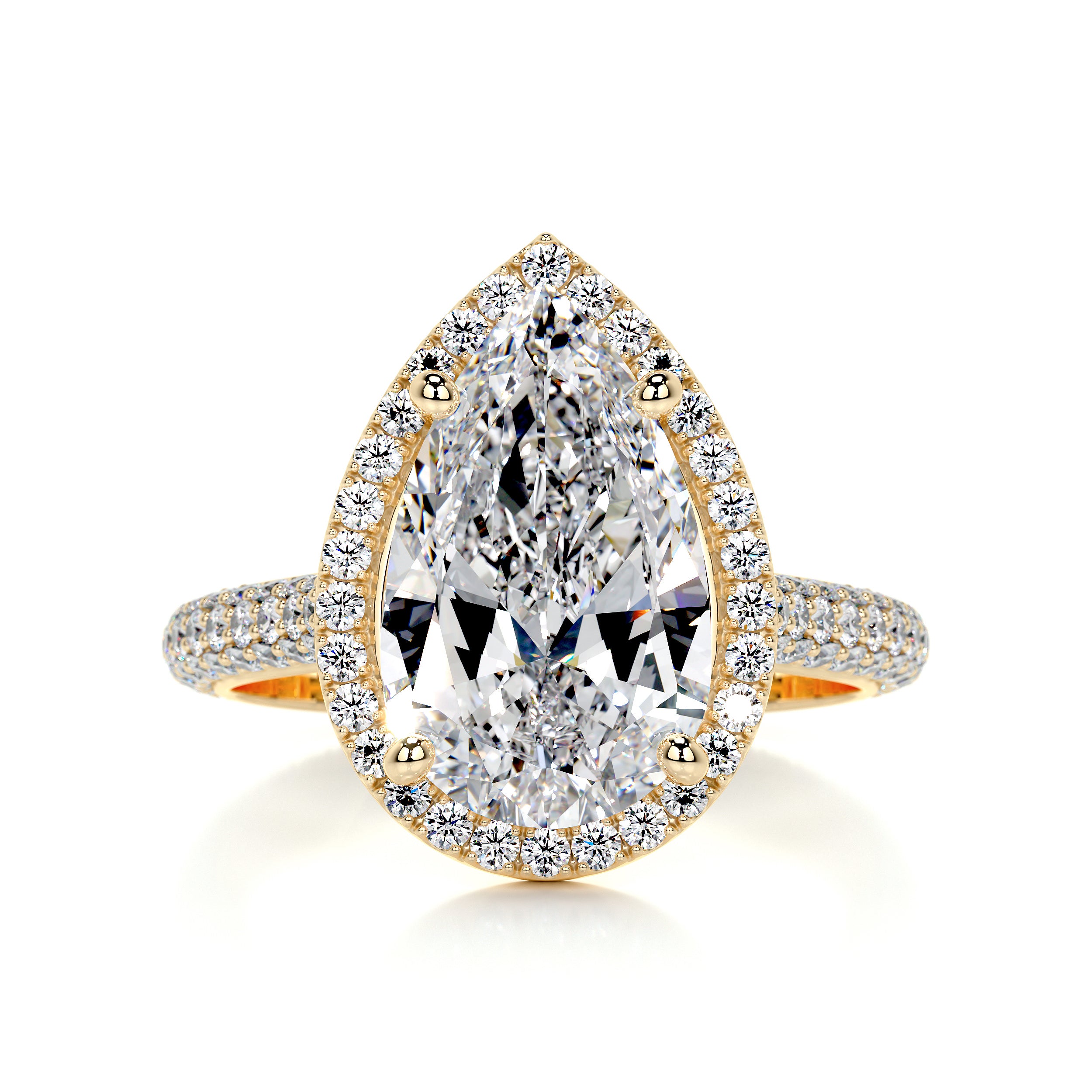 Margarita Diamond Engagement Ring -18K Yellow Gold、mySite、hinf8tx79