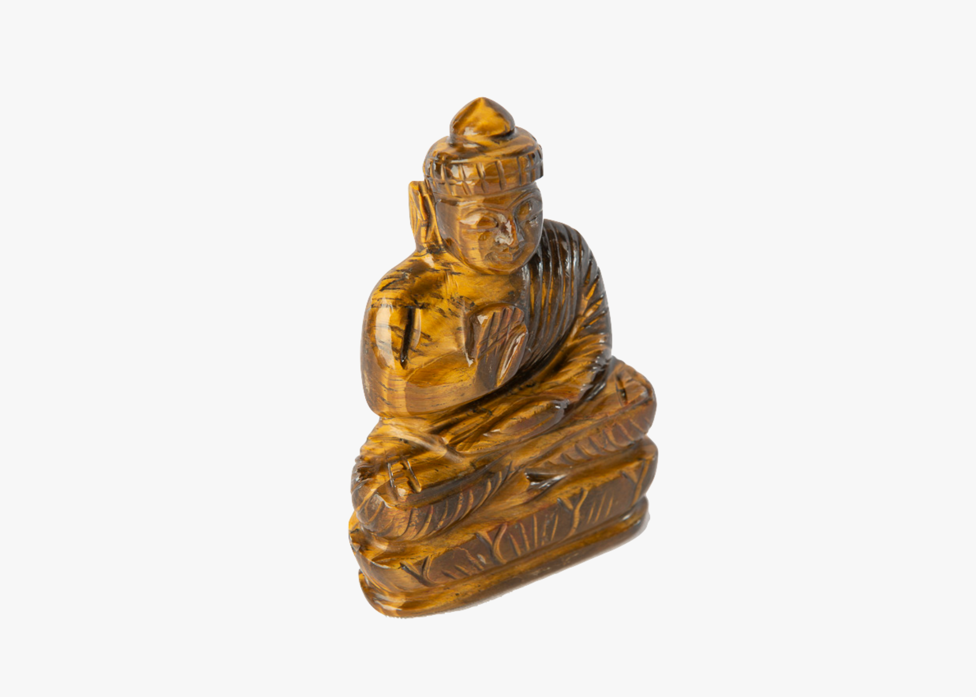 Sitting Buddha - Tiger Eye (Small, 11cm)、mySite、topwebapps
