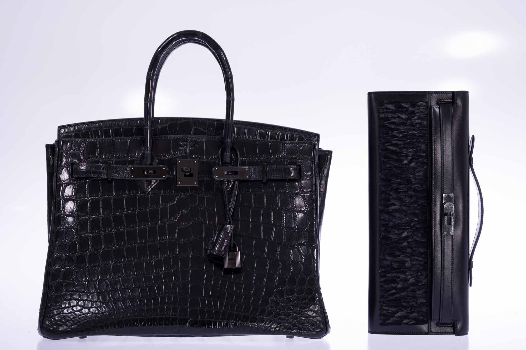 Hermès Birkin 35 SO BLACK Matte Niloticus Crocodile PVD Black Hardware、mySite、garminoutage.com