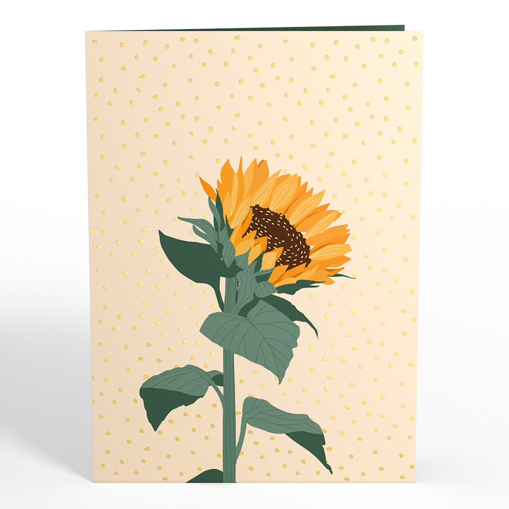 Radiant Sunflowers Pop-Up Card、mySite、solidvoid