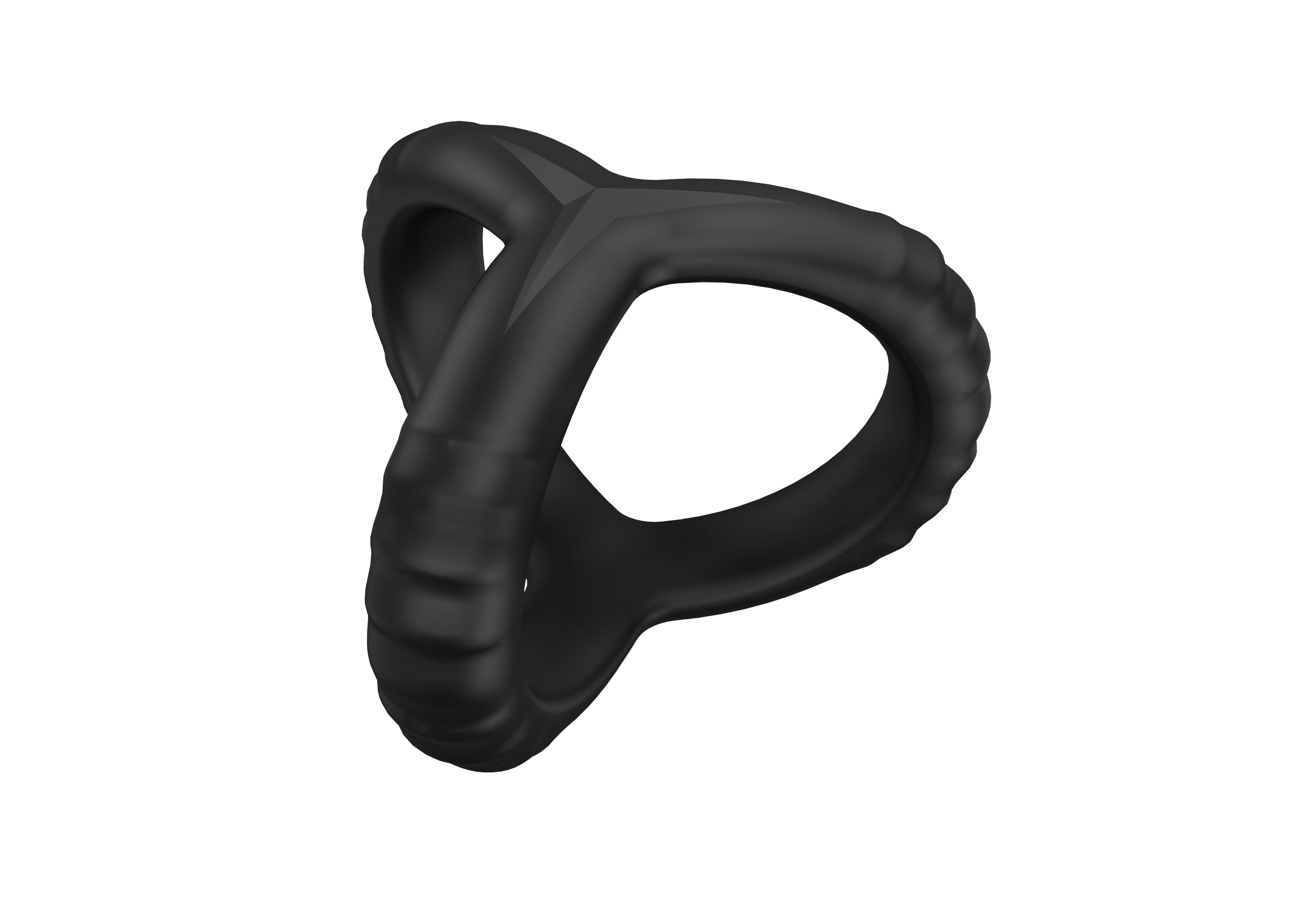 Cock & Ball Slinger | Double Ring | Silicone | Black、mySite、bottomscart