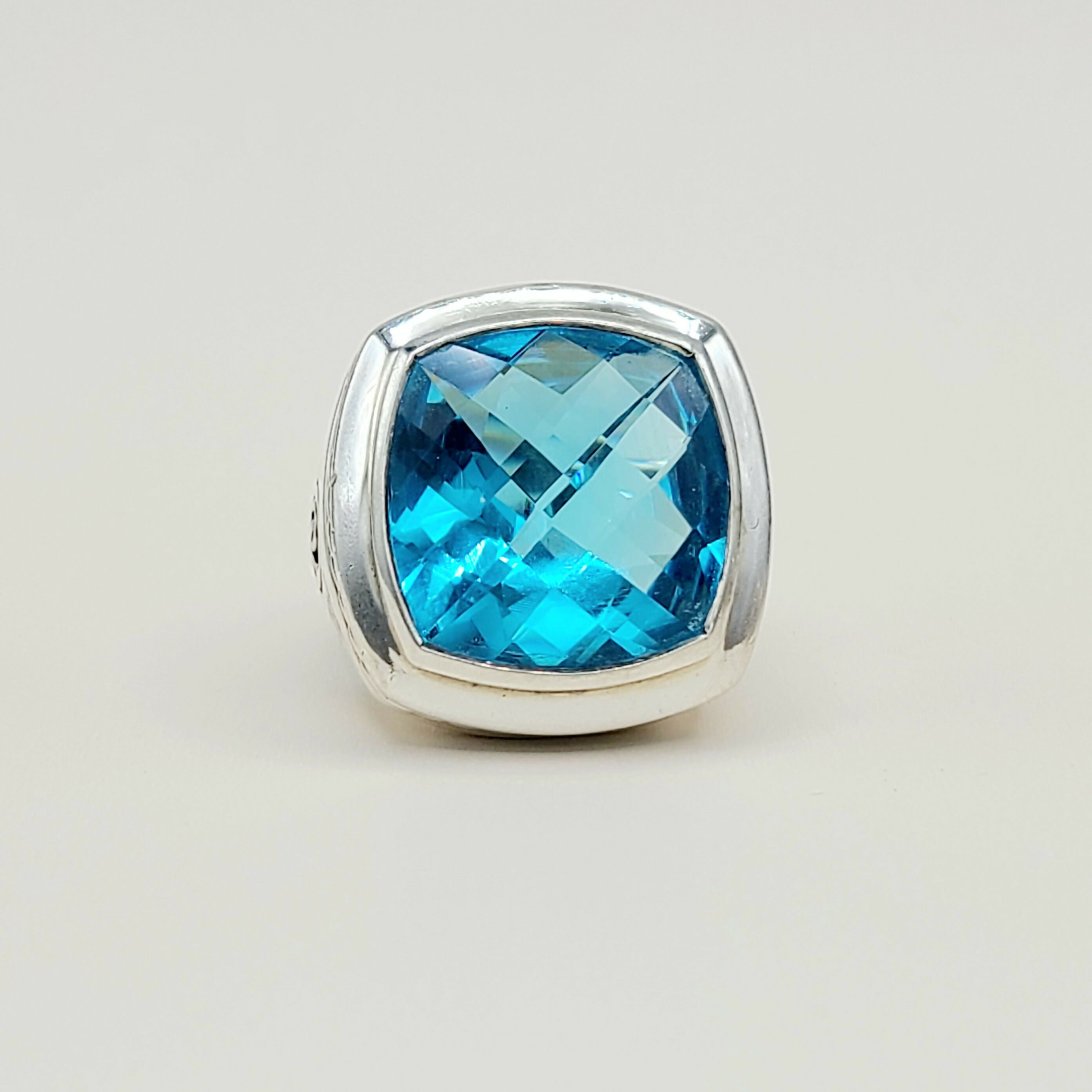 David Yurman Albion Statement Ring 18mm Hampton Blue Topaz、mySite、hinf8tx79