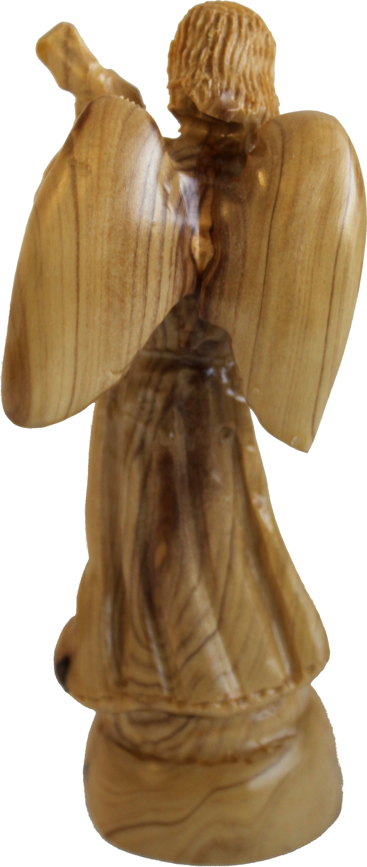 Angel playing music - carved in olive wood , carved faces and details style ( 17.5 cm or 7 Inches )、mySite、topwebapps