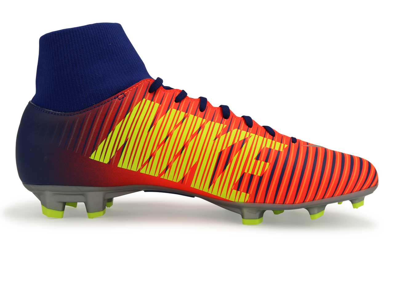 Nike Men's Mercurial Victory VI Dynamic Fit FG Deep Royal Blue/Chrome/Total Crimson、mySite、noshort