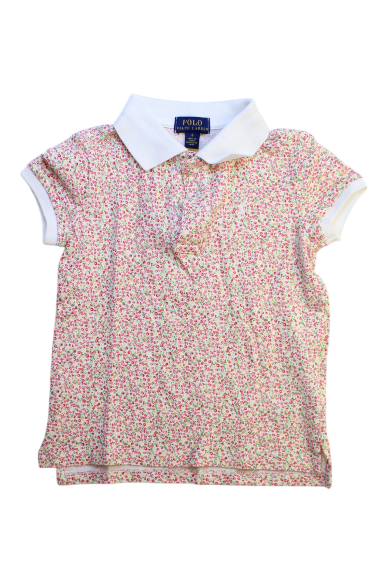 Polo Ralph Lauren Floral Short Sleeve Polo, Size 6T、mySite、g9winljtr
