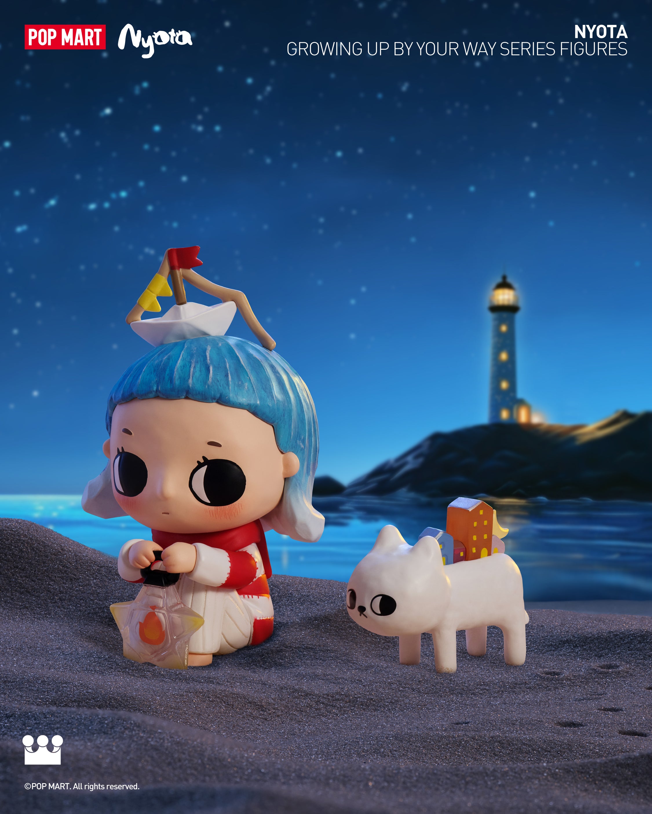  POP MART Nyota Growing up by Your Way Series Figures、mySite、greenlandpopulation