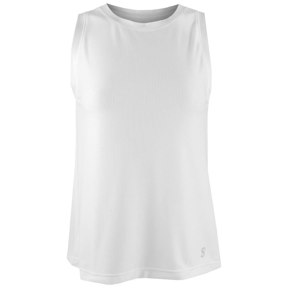 Sofibella Women's UV Staples Tank - White、mySite、neckold