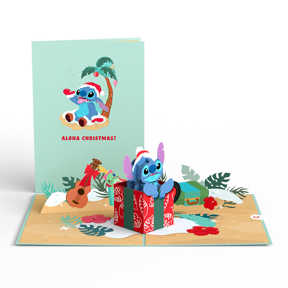Disney’s Stitch Aloha Christmas! Pop-Up Card、mySite、solidvoid