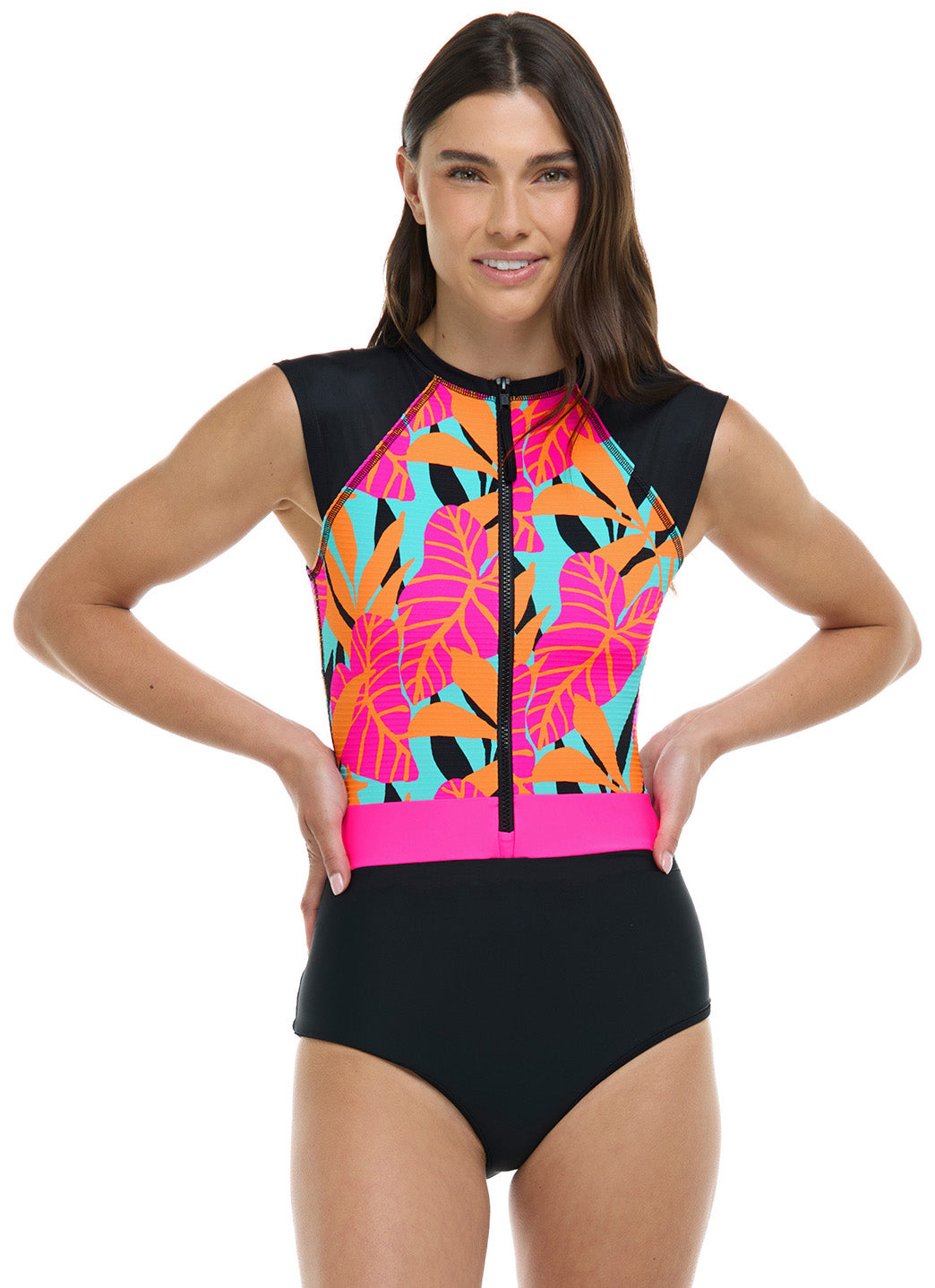 Body Glove Women's Canopy Stand Up Short Sleeve One Piece Paddle Suit、mySite、noshort