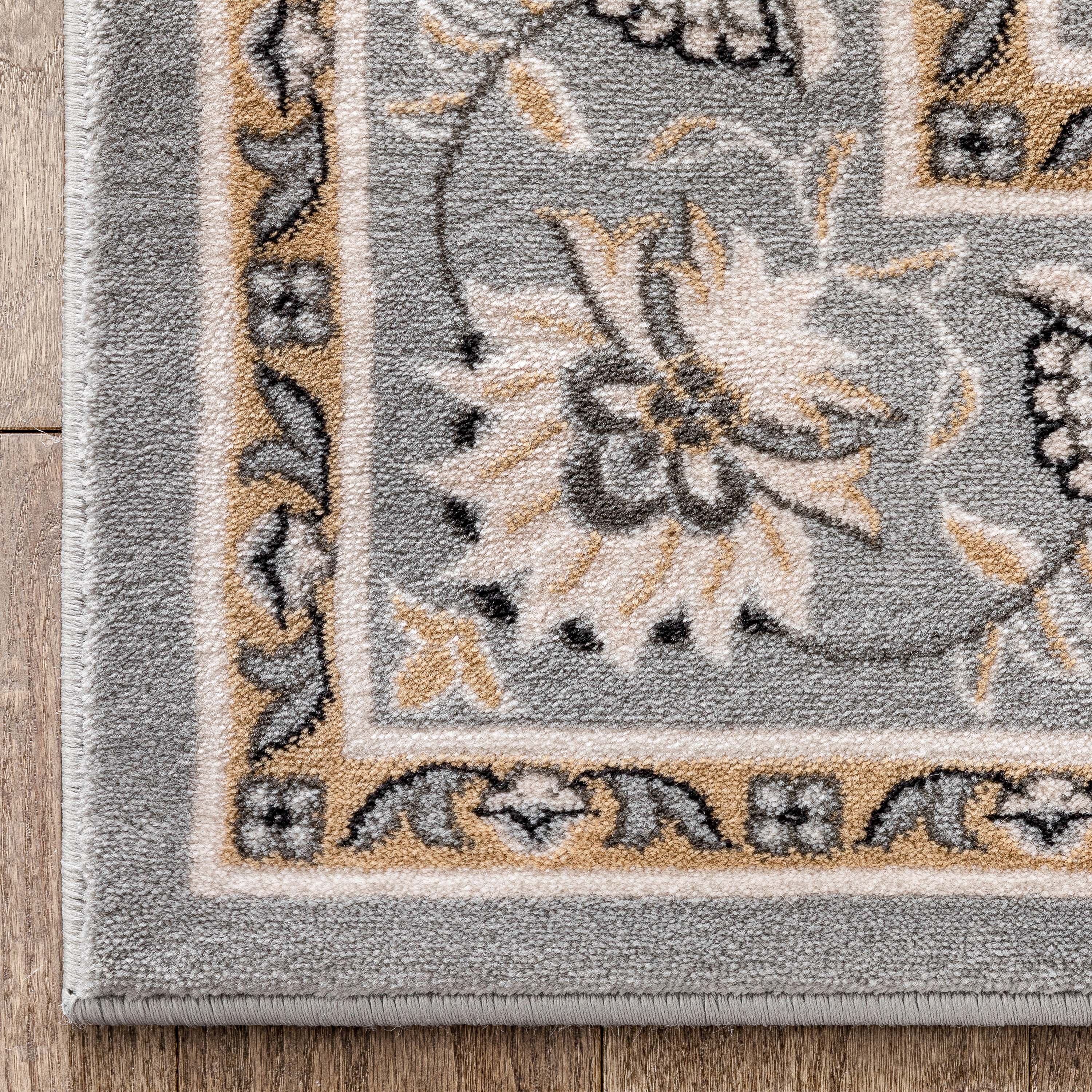 Abbasi Grey Traditional Rug、mySite、gigharbornorthrealestate