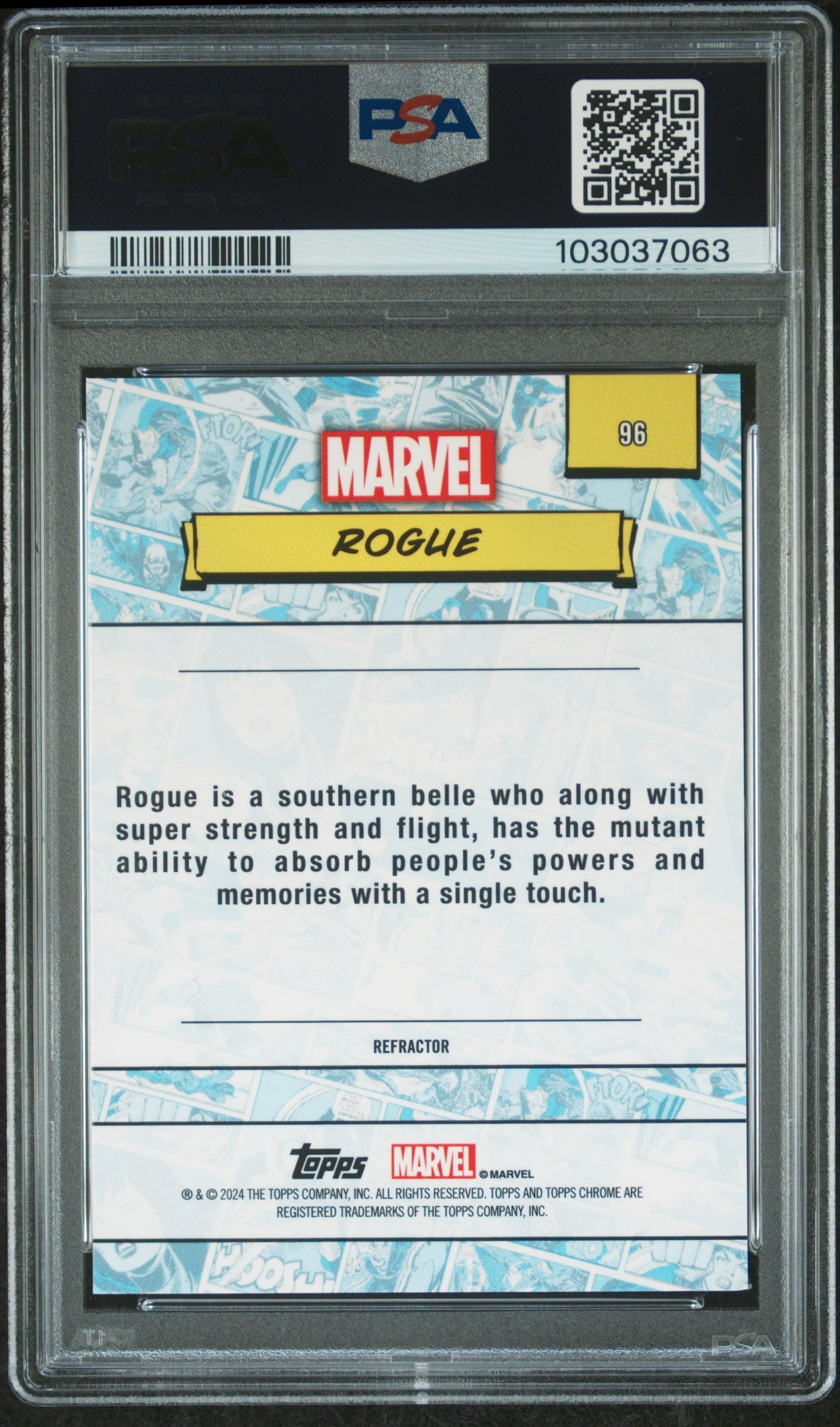 Rogue #96 Refractor PSA 6 Topps Chrome Marvel 2024、mySite、waistdrama