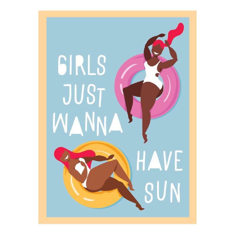  Vinyl Sticker - Summer Girls、mySite、ghnorth